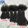 Dreadlock Extension Human Hair 0.6cm Thickness 8 Inch Full Handmade Permanent Locs Can Be Dyed and Bleached for Women Men - MAGUSTA BEAUTY