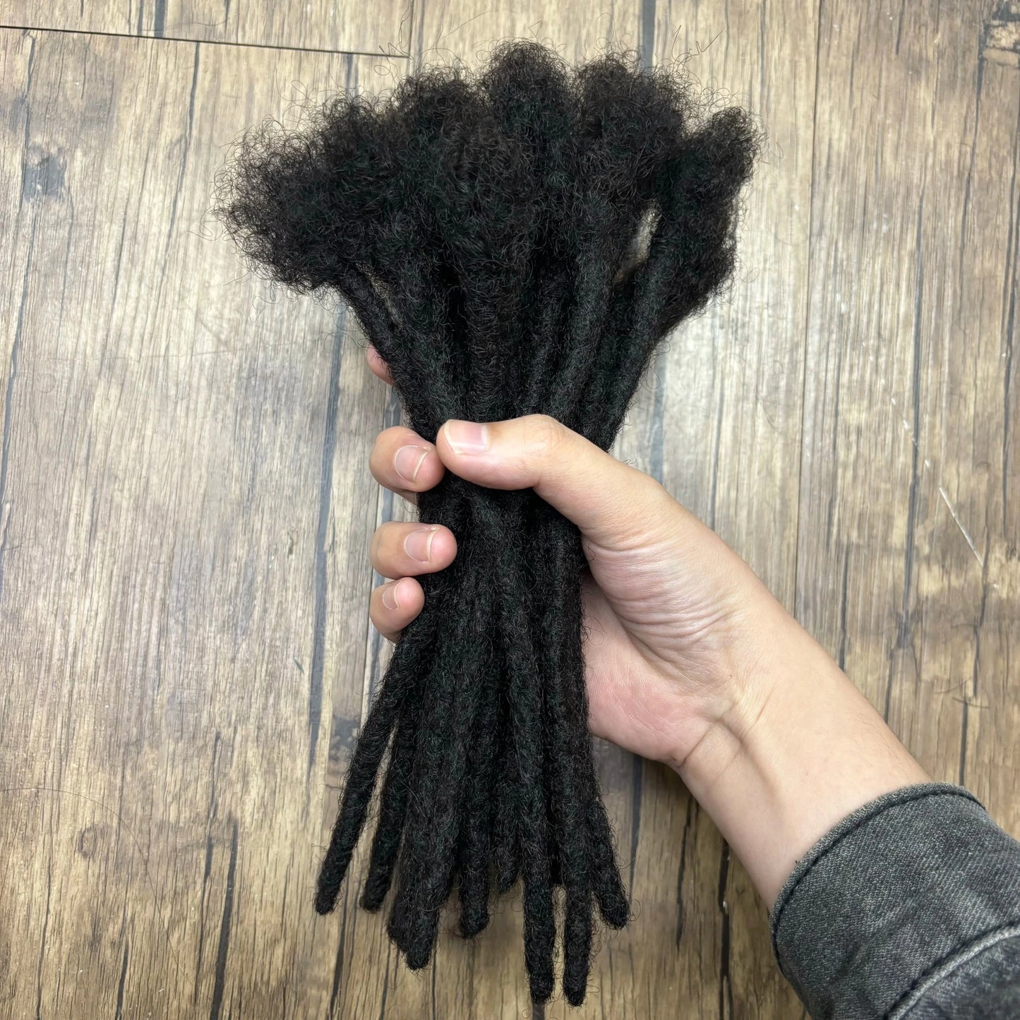 Dreadlock Extensions Real Human Hair For Man/Women 0.6cm Wedth Permanent Loc Extensions 20 Strands 8 Inch Brazilian Dreadlock - MAGUSTA BEAUTY