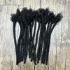 Dreadlock Extensions Real Human Hair For Man/Women 0.6cm Wedth Permanent Loc Extensions 20 Strands 8 Inch Brazilian Dreadlock - MAGUSTA BEAUTY