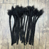 Dreadlock Extensions Real Human Hair For Man/Women 0.6cm Wedth Permanent Loc Extensions 20 Strands 8 Inch Brazilian Dreadlock - MAGUSTA BEAUTY