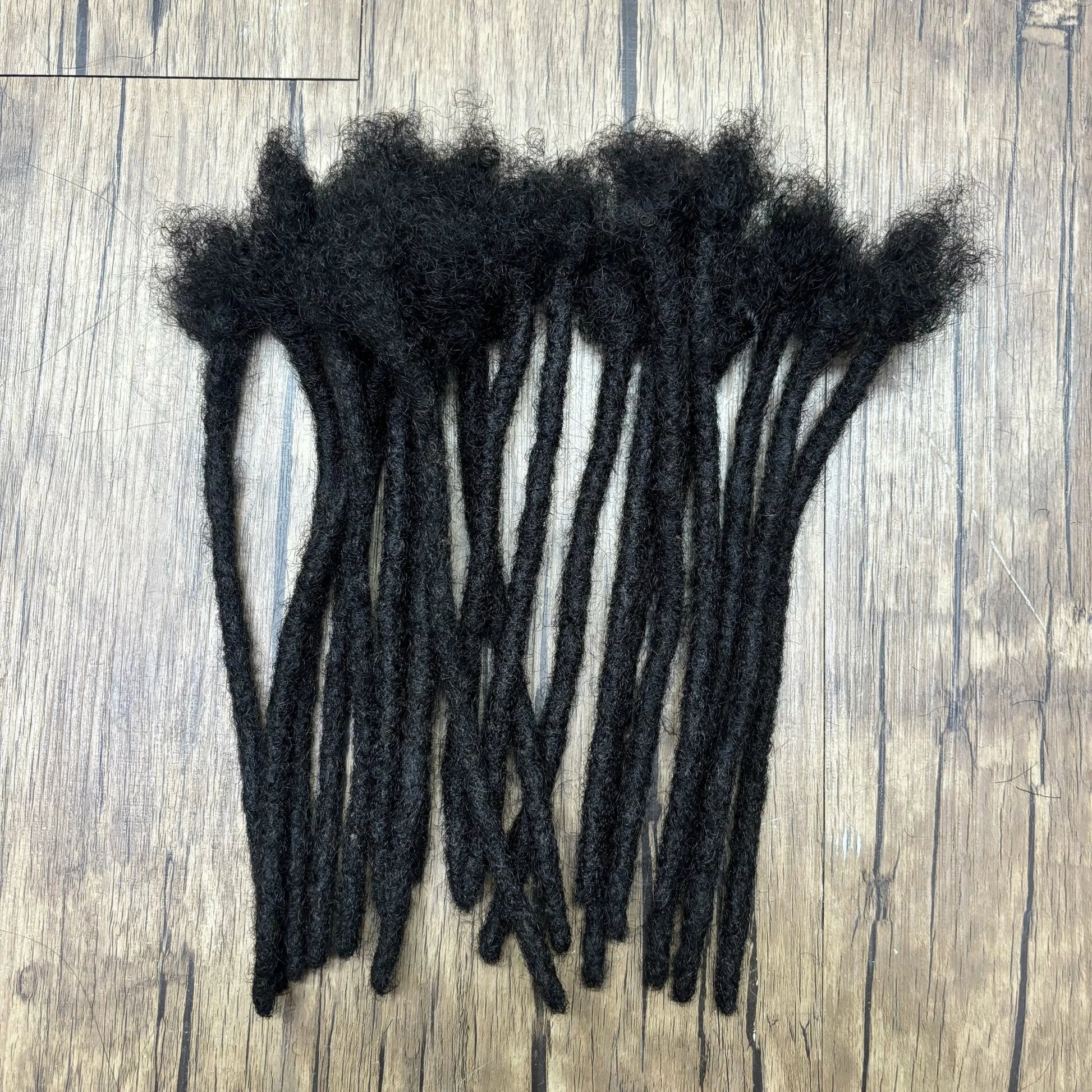 Dreadlock Extensions Real Human Hair For Man/Women 0.6cm Wedth Permanent Loc Extensions 20 Strands 8 Inch Brazilian Dreadlock - MAGUSTA BEAUTY