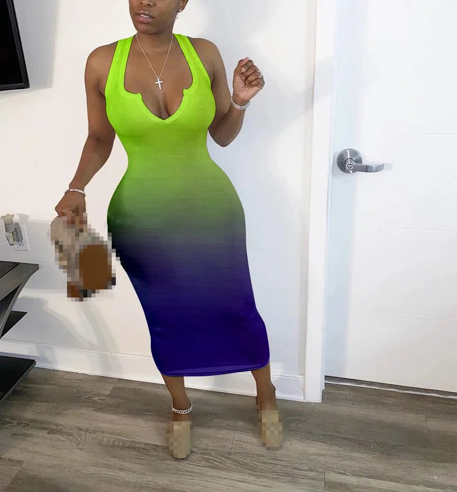 dress women dresses sexy long dress summer clothes for women dresses v-neck sexy wholesale dropshipping - MAGUSTA BEAUTY