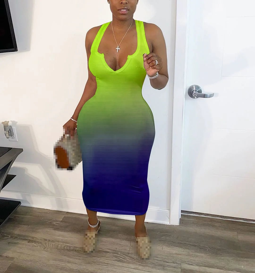dress women dresses sexy long dress summer clothes for women dresses v-neck sexy wholesale dropshipping - MAGUSTA BEAUTY