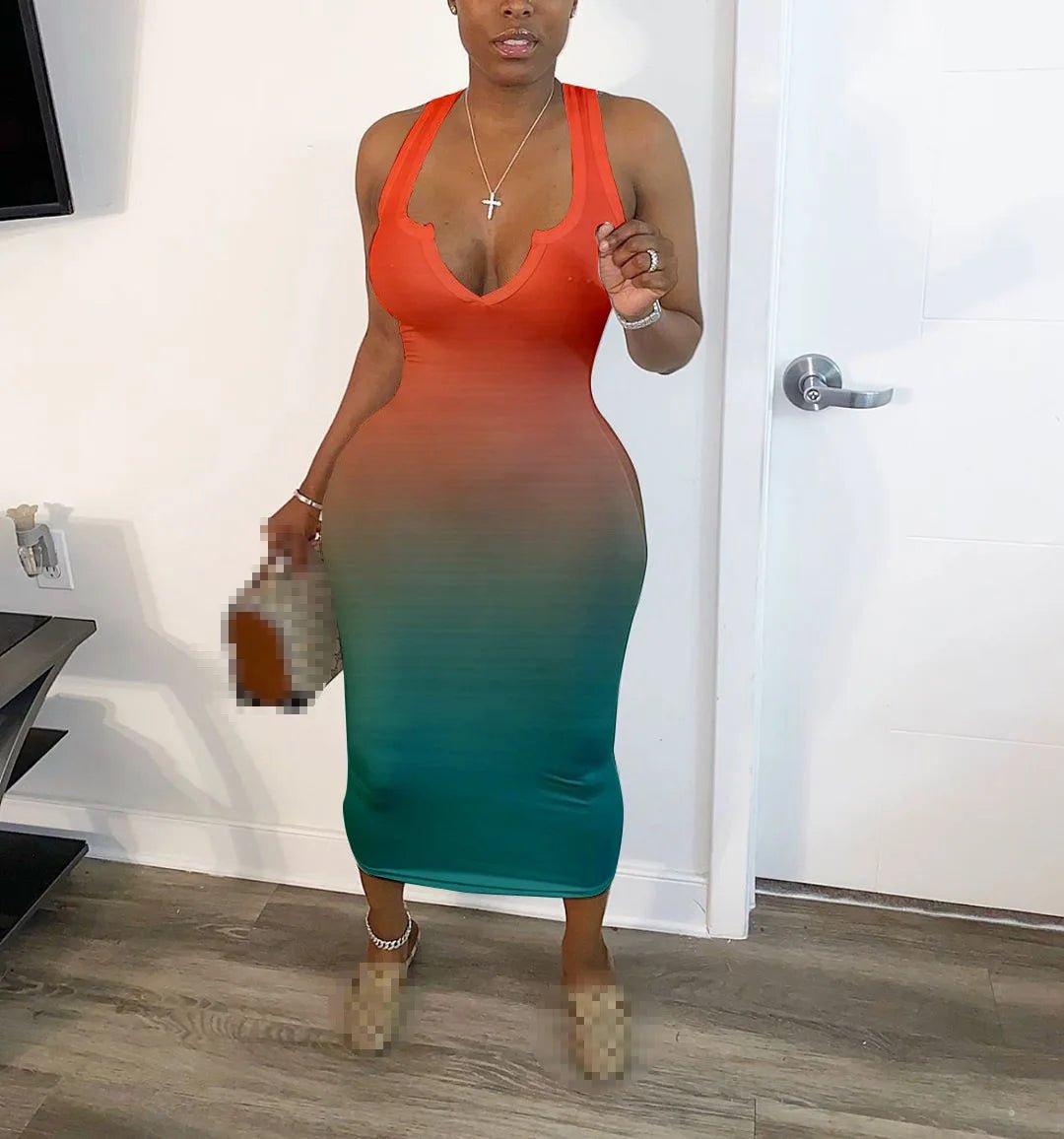 dress women dresses sexy long dress summer clothes for women dresses v-neck sexy wholesale dropshipping - MAGUSTA BEAUTY