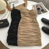 Dresses Women Sexy Club Shirring Design Summer Leisure Lady Mini Straps Dress - MAGUSTA BEAUTY
