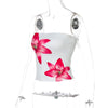 Dulzura Chest Wrapping Backless Bodycon Flower Print Crop Top Women'S Sexy Elegant Casual Y2K Short Top Party Club Summer Outfit - MAGUSTA BEAUTY