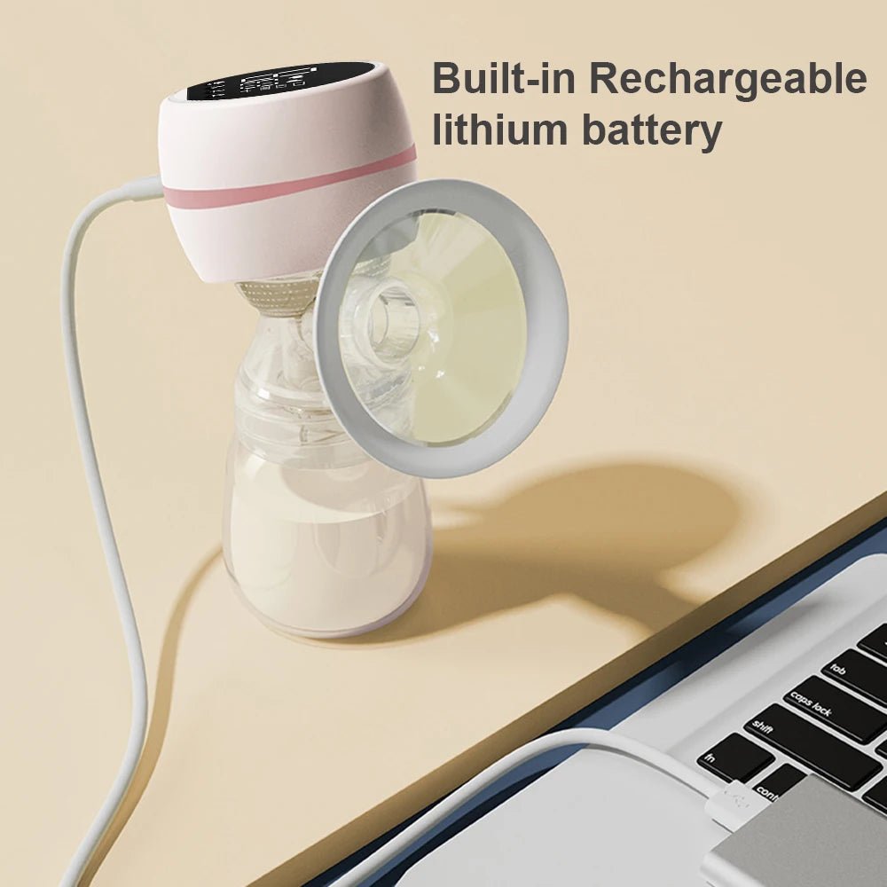 Electric Breast Pump Breast Pump with LED Screen Milk Puller for Breastfeeding Low Noise with 180ml Milk Bottle BPA-free - MAGUSTA BEAUTY