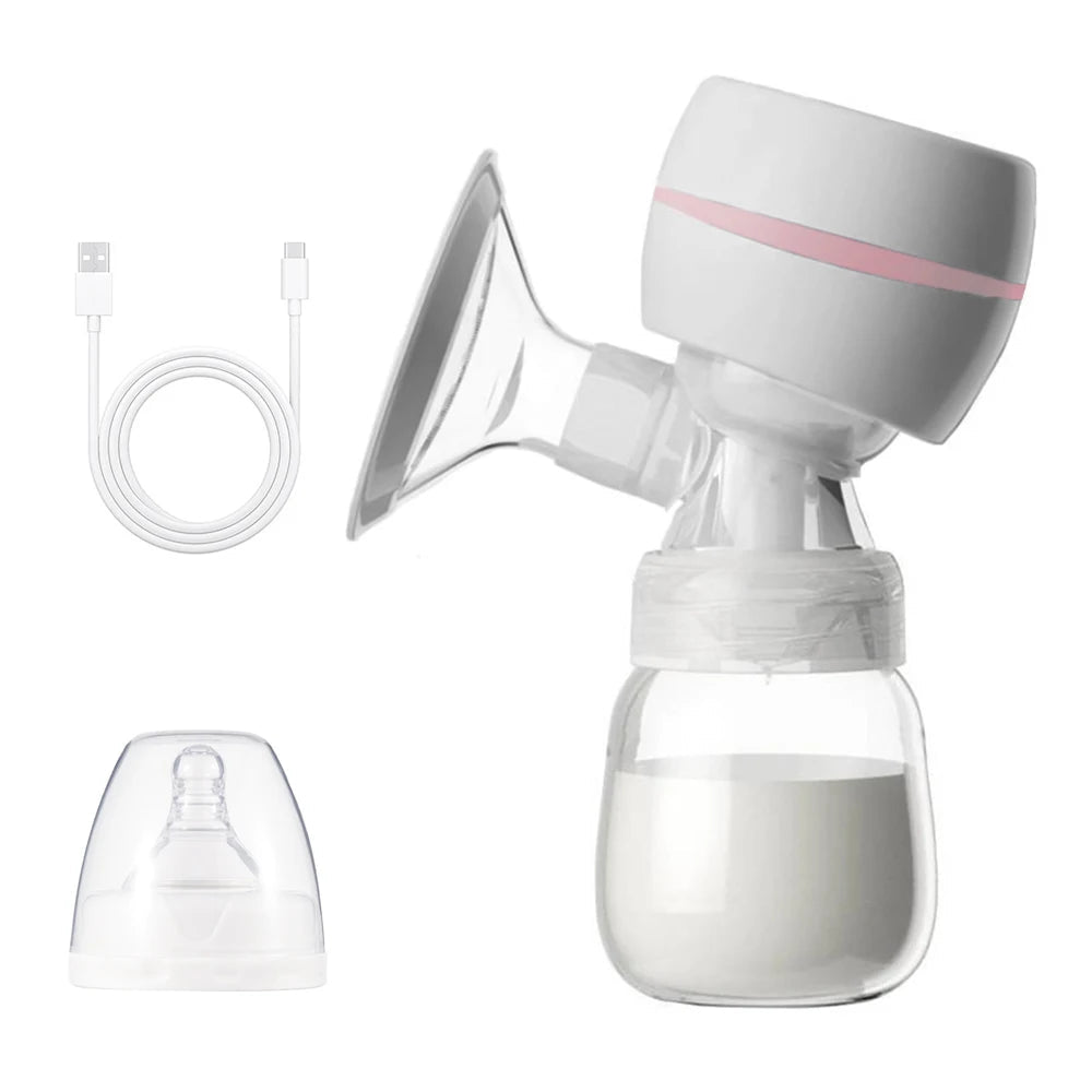 Electric Breast Pump Breast Pump with LED Screen Milk Puller for Breastfeeding Low Noise with 180ml Milk Bottle BPA-free - MAGUSTA BEAUTY