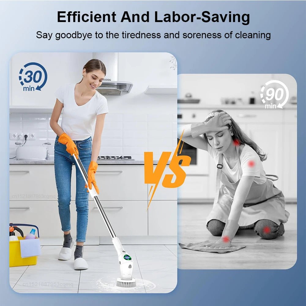 Electric Cleaning Brush 8 in 1 Multifunctional Household Wireless Rotatable Cleaning Brush For Bathroom Kitchen Windows Toilet - MAGUSTA BEAUTY