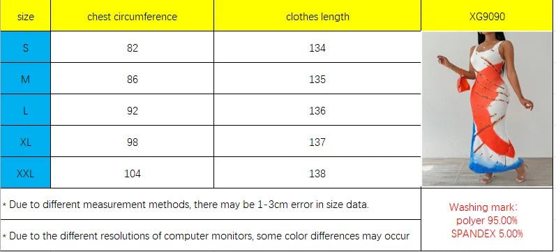 Elegant plus - size printed tie - dye dress for women - MAGUSTA BEAUTY