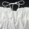 Fairyshely 2026 Sexy Female Tied Halter Top Women Sleeveless Ruffle Short Vest Summer Lady V Neck Off Shoulder Club Crop Tops - MAGUSTA BEAUTY