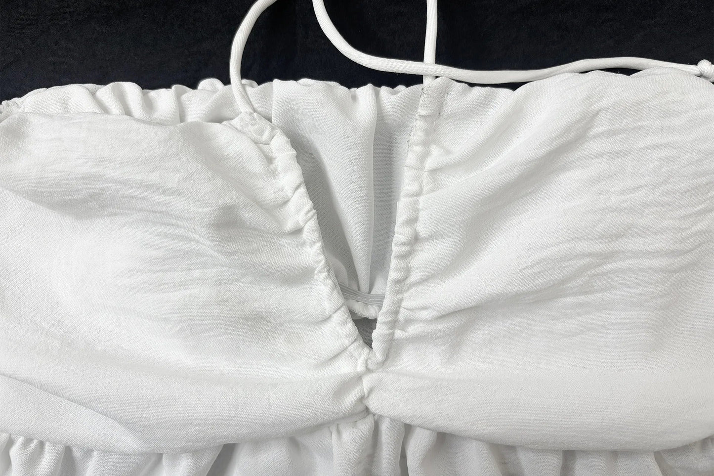 Fairyshely 2026 Sexy Female Tied Halter Top Women Sleeveless Ruffle Short Vest Summer Lady V Neck Off Shoulder Club Crop Tops - MAGUSTA BEAUTY