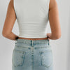 Fairyshely Sexy Female Summer Strap Crop Top 2026 Women Sleeveless Bodycon Short Vest Lady White Off Shoulder Club Crop Tops - MAGUSTA BEAUTY