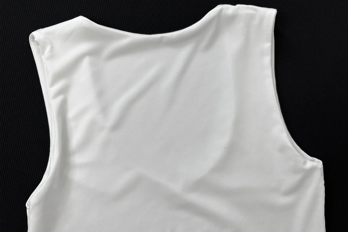 Fairyshely Sexy Female Summer Strap Crop Top 2026 Women Sleeveless Bodycon Short Vest Lady White Off Shoulder Club Crop Tops - MAGUSTA BEAUTY