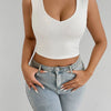 Fairyshely Sexy Female Summer Strap Crop Top 2026 Women Sleeveless Bodycon Short Vest Lady White Off Shoulder Club Crop Tops - MAGUSTA BEAUTY