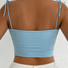 Fairyshely Sexy Female Summer Tied Strap Top 2026 Women Lace Sleeveless Bodycon Short Vest Lady Blue Off Shoulder Club Crop Tops - MAGUSTA BEAUTY