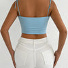 Fairyshely Sexy Female Summer Tied Strap Top 2026 Women Lace Sleeveless Bodycon Short Vest Lady Blue Off Shoulder Club Crop Tops - MAGUSTA BEAUTY