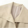 Fashion Belt Short Trench Coat Women Stand Collar Double Breasted Pocket Long Sleeve Coats 2025 Autumn Lady Commute Chic Outwear - MAGUSTA BEAUTY