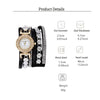 Fashion Rhinestone Blingbling Leather Wrap Quartz women watch - MAGUSTA BEAUTY