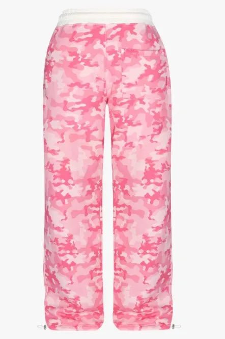 Fashion Y2K sportswear two - piece set women's hip - hop pink camouflage short waist embrace hoodie ultra - thin casual sports pants l - MAGUSTA BEAUTY