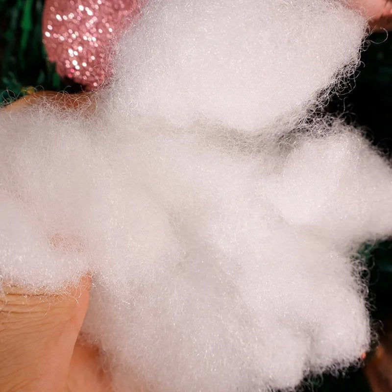 Fluffy Artificial Fake Snow Christmas Fake Cotton Decoration Set for Snow Fight Indoor Scene Xmas Village Tree Decor Doll Filler - MAGUSTA BEAUTY