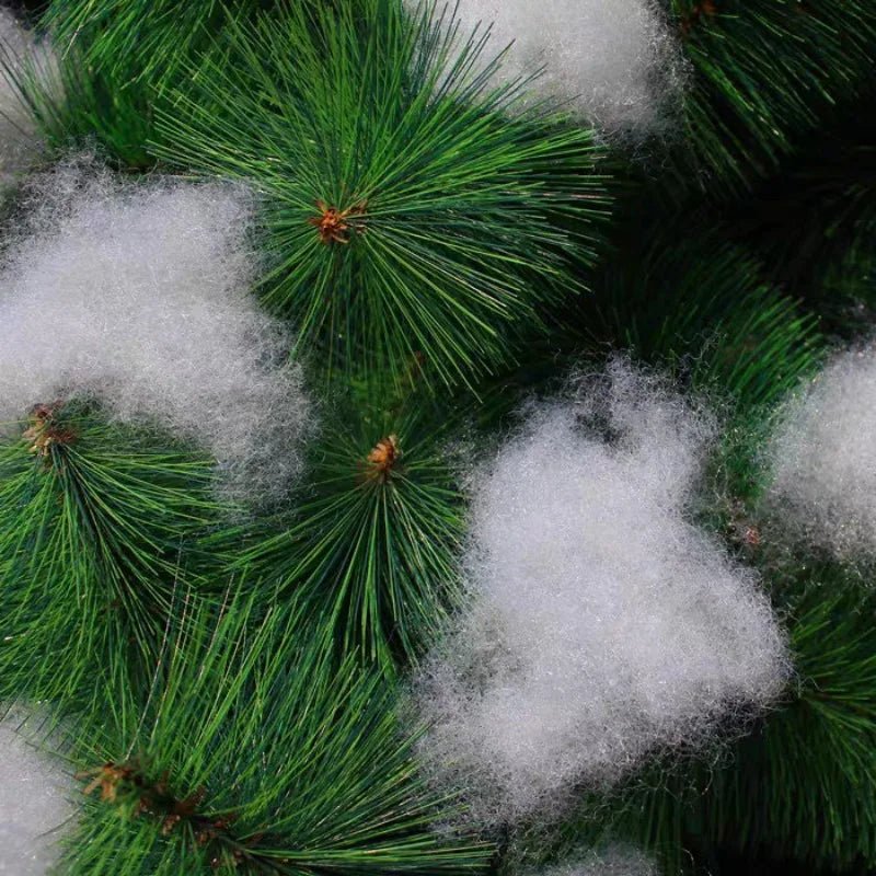 Fluffy Artificial Fake Snow Christmas Fake Cotton Decoration Set for Snow Fight Indoor Scene Xmas Village Tree Decor Doll Filler - MAGUSTA BEAUTY