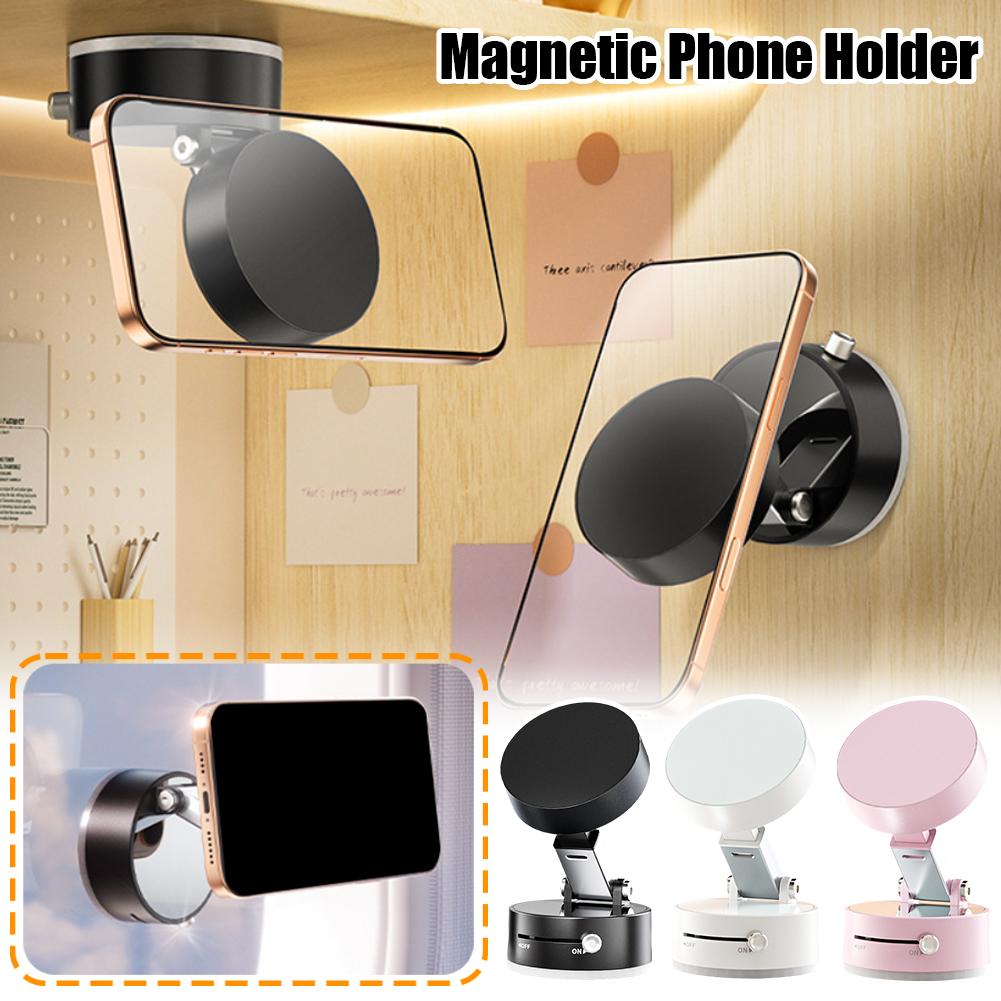 Foldable Magnetic Vacuum Car Phone Holder Foldable Suction Cup With Suction Cup Hands - Free Navigation For Smart Phone - MAGUSTA BEAUTY