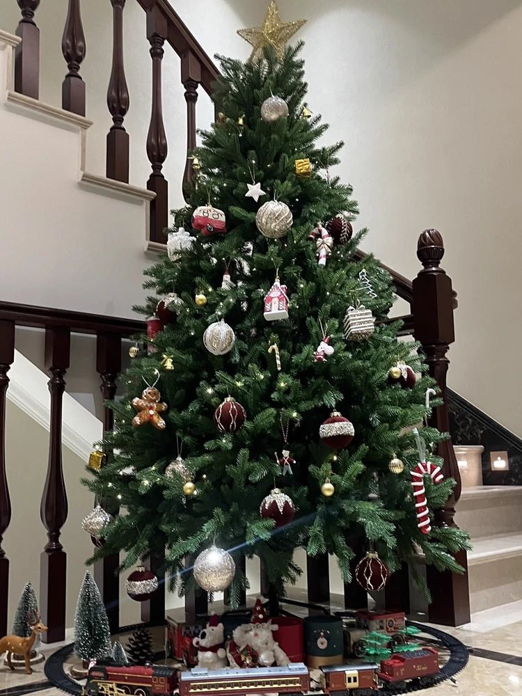 Full PE Artificial Christmas Tree Premium Luxury Encryption Large Green Xmas Tree Pine Home Party Decoration Home & Garden decor - MAGUSTA BEAUTY