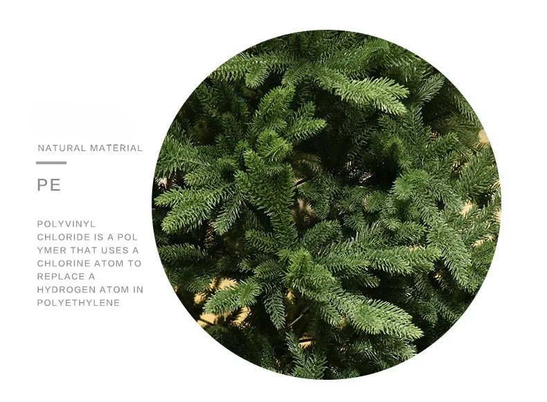 Full PE Artificial Large Christmas Tree PE Material Christmas Tree Home Party Atmosphere Xmas Decorations 1.2m to 2.1m navidad - MAGUSTA BEAUTY