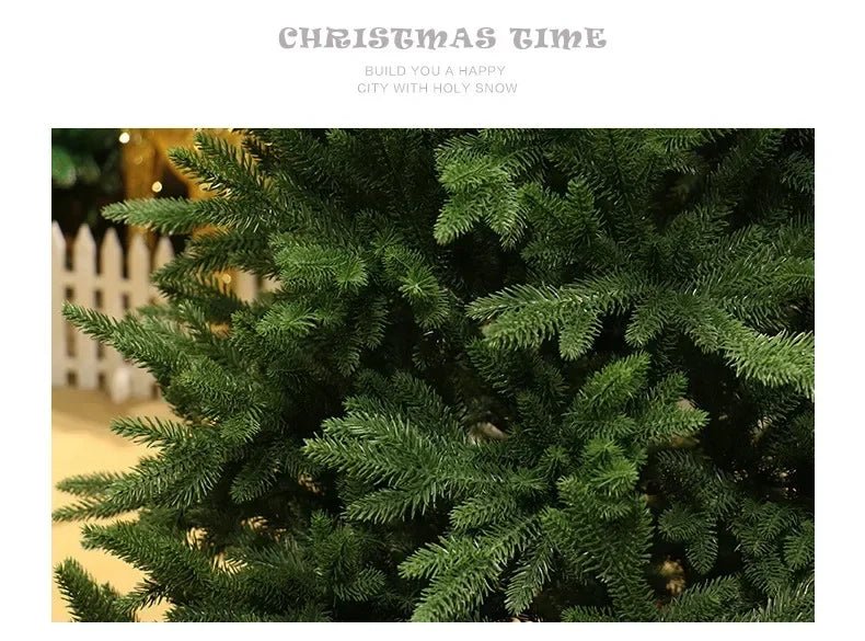 Full PE Artificial Large Christmas Tree PE Material Christmas Tree Home Party Atmosphere Xmas Decorations 1.2m to 2.1m navidad - MAGUSTA BEAUTY
