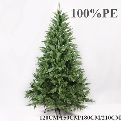 Full PE Artificial Large Christmas Tree PE Material Christmas Tree Home Party Atmosphere Xmas Decorations 1.2m to 2.1m navidad - MAGUSTA BEAUTY