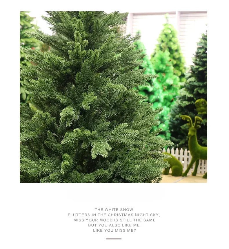 Full PE Artificial Large Christmas Tree PE Material Christmas Tree Home Party Atmosphere Xmas Decorations 1.2m to 2.1m navidad - MAGUSTA BEAUTY
