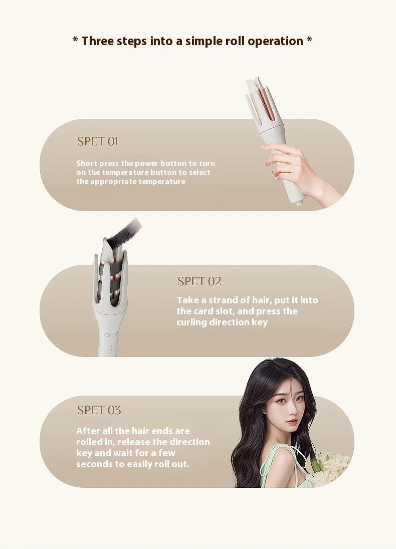 Fully automatic curling iron 32mm automatic rotating ceramic curling iron professional curling iron curling iron - MAGUSTA BEAUTY