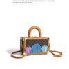 Genuine Leather Women Handbags Evening Bag Top Handle Satchel Crossbody Bag Small Hard Purse Pumpkin Box Bags - MAGUSTA BEAUTY