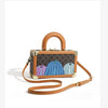 Genuine Leather Women Handbags Evening Bag Top Handle Satchel Crossbody Bag Small Hard Purse Pumpkin Box Bags - MAGUSTA BEAUTY