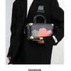 Genuine Leather Women Handbags Evening Bag Top Handle Satchel Crossbody Bag Small Hard Purse Pumpkin Box Bags - MAGUSTA BEAUTY