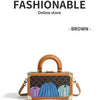 Genuine Leather Women Handbags Evening Bag Top Handle Satchel Crossbody Bag Small Hard Purse Pumpkin Box Bags - MAGUSTA BEAUTY
