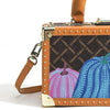 Genuine Leather Women Handbags Evening Bag Top Handle Satchel Crossbody Bag Small Hard Purse Pumpkin Box Bags - MAGUSTA BEAUTY