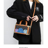 Genuine Leather Women Handbags Evening Bag Top Handle Satchel Crossbody Bag Small Hard Purse Pumpkin Box Bags - MAGUSTA BEAUTY