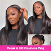 Glueless Wigs Human Hair Ready To Wear Bone Straight Human Hair Wigs 30 Inch Pre Cut 4X4 5X5 Hd Lace Closure Wig 100% Human Hair - MAGUSTA BEAUTY