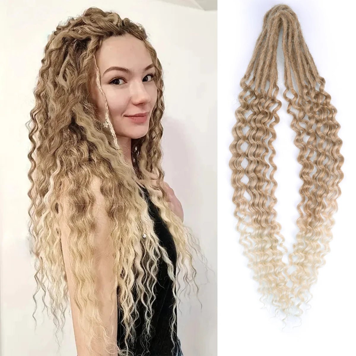 Handmade Dreadlocks Hair Extensions 24Inch Soft Crochet Dreadlock Braids Hair Synthetic Faux Locs Braids Hair For Women And Men - MAGUSTA BEAUTY