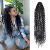Handmade Dreadlocks Hair Extensions 24Inch Soft Crochet Dreadlock Braids Hair Synthetic Faux Locs Braids Hair For Women And Men - MAGUSTA BEAUTY