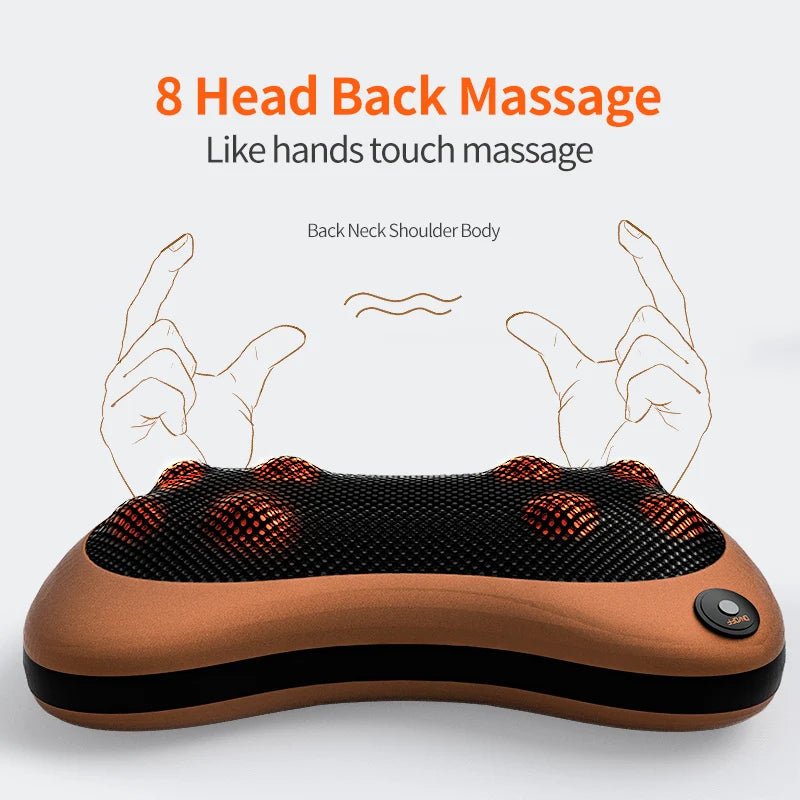 Head Massager Car Home Cervical Shiatsu Massage Neck Back Waist Body Electric Multifunctional Massage Pillow Cushion - MAGUSTA BEAUTY