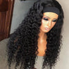 Headband Wigs Human Hair 28 30 32 Inch Water Wave Wigs 100% Real Hair Curly wig None Lace Front Wigs Full Machine Made Wigs - MAGUSTA BEAUTY