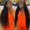 Headband Wigs Human Hair 28 30 32 Inch Water Wave Wigs 100% Real Hair Curly wig None Lace Front Wigs Full Machine Made Wigs - MAGUSTA BEAUTY