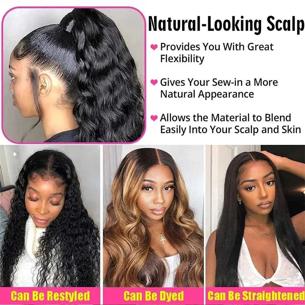 Heyju wig 13x6 HD Lace Frontal Wig 13x4 Lace Front Human Hair Wigs For Black Women Body Wave Lace Front Wig Brazilian Hair Wig - MAGUSTA BEAUTY