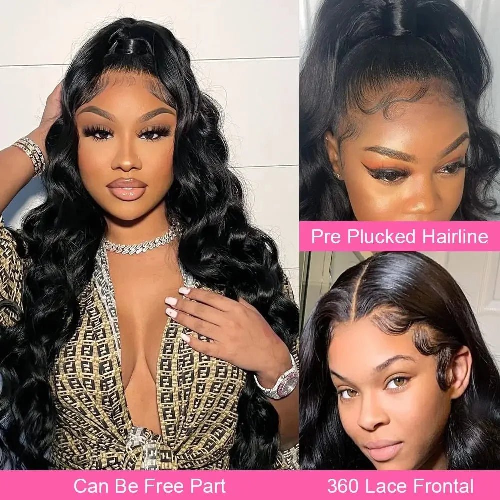 Heyju wig 13x6 HD Lace Frontal Wig 13x4 Lace Front Human Hair Wigs For Black Women Body Wave Lace Front Wig Brazilian Hair Wig - MAGUSTA BEAUTY