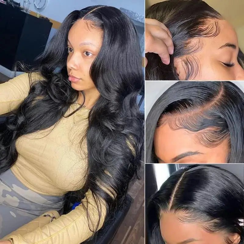 Heyju wig 13x6 HD Lace Frontal Wig 13x4 Lace Front Human Hair Wigs For Black Women Body Wave Lace Front Wig Brazilian Hair Wig - MAGUSTA BEAUTY
