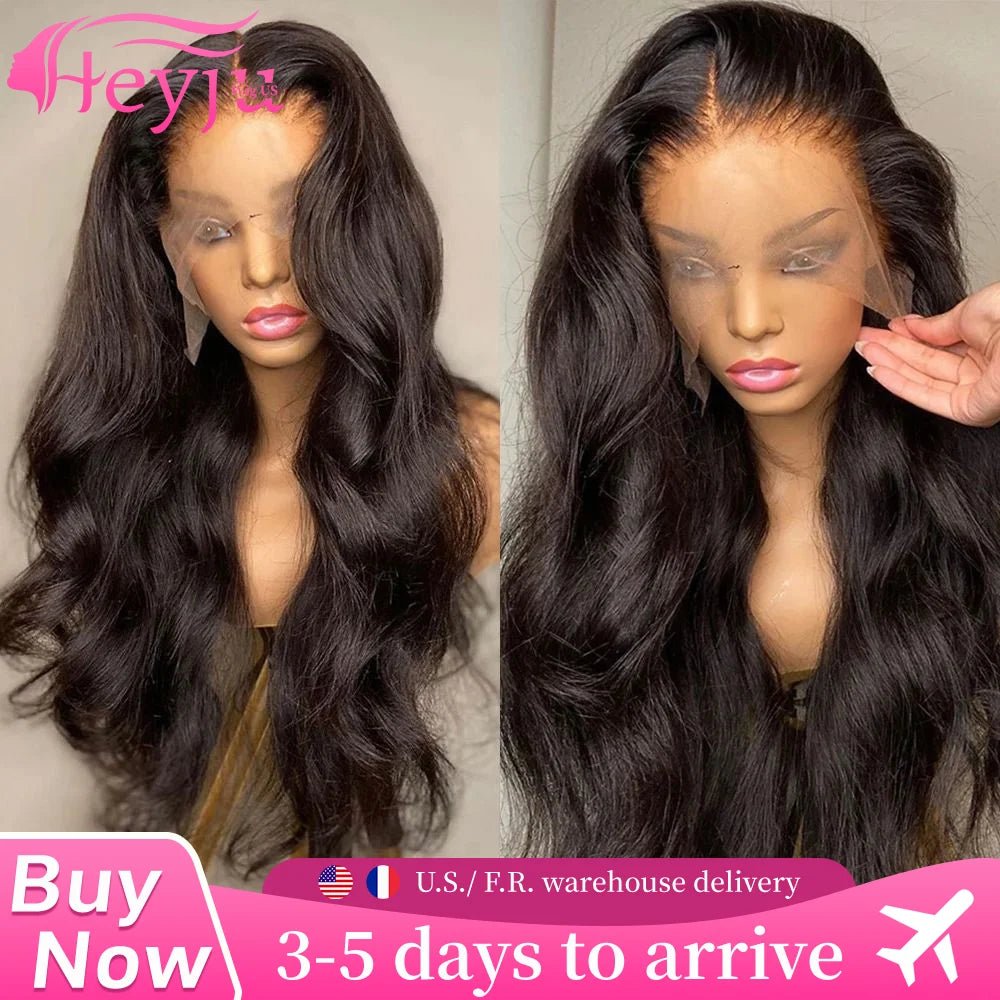 Heyju wig 13x6 HD Lace Frontal Wig 13x4 Lace Front Human Hair Wigs For Black Women Body Wave Lace Front Wig Brazilian Hair Wig - MAGUSTA BEAUTY
