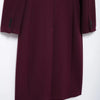 HH Women Fashion Burgundy Woolen Coat Double Breasted Long Sleeve Lapel Blends Jacket Autumn Winter High Street Outerwear - MAGUSTA BEAUTY